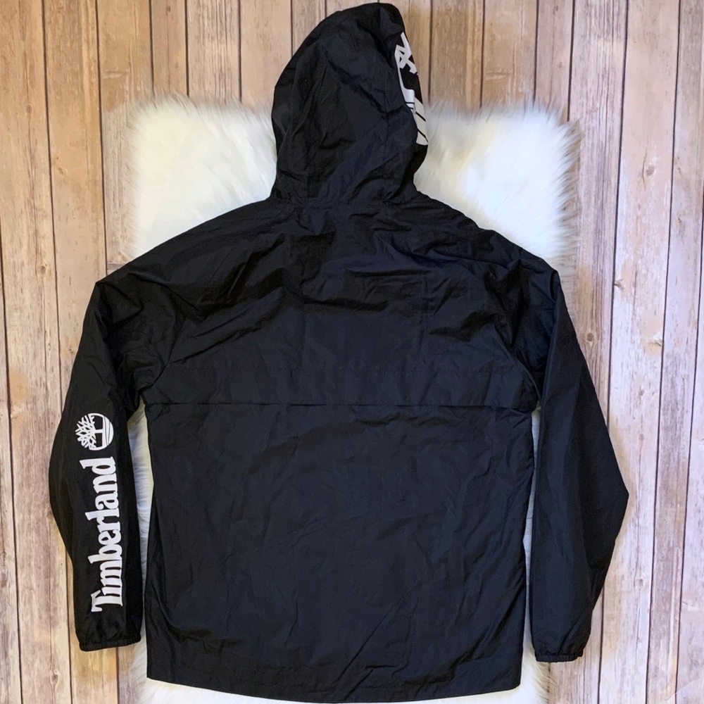 Timberland Black Water Resistant Hooded Jacket - Picture 3 of 6